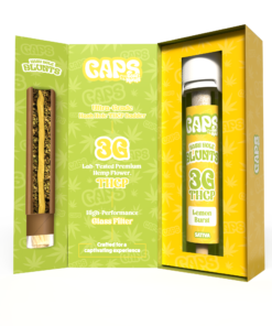 lemon burst blunts caps by good morels 3g thcp hash hole