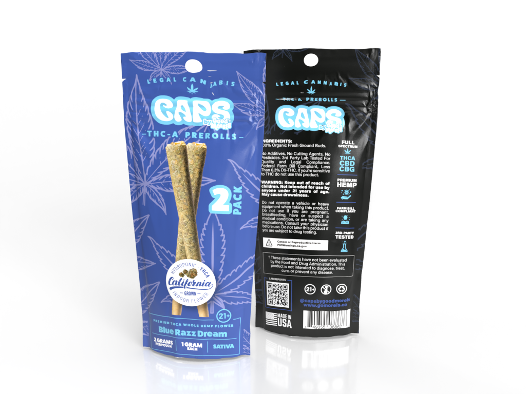CAPS_THC-A_PreRolls_Blue Razz Dream