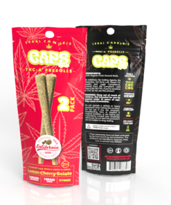 caps by good morels Lemon Cherry Gelato Hybrid THCA pre-rolls 2g pack