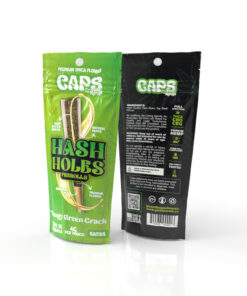 CAPS 2 Pack Hash Holes Prerolls 4g Total – Tangie Green Crack