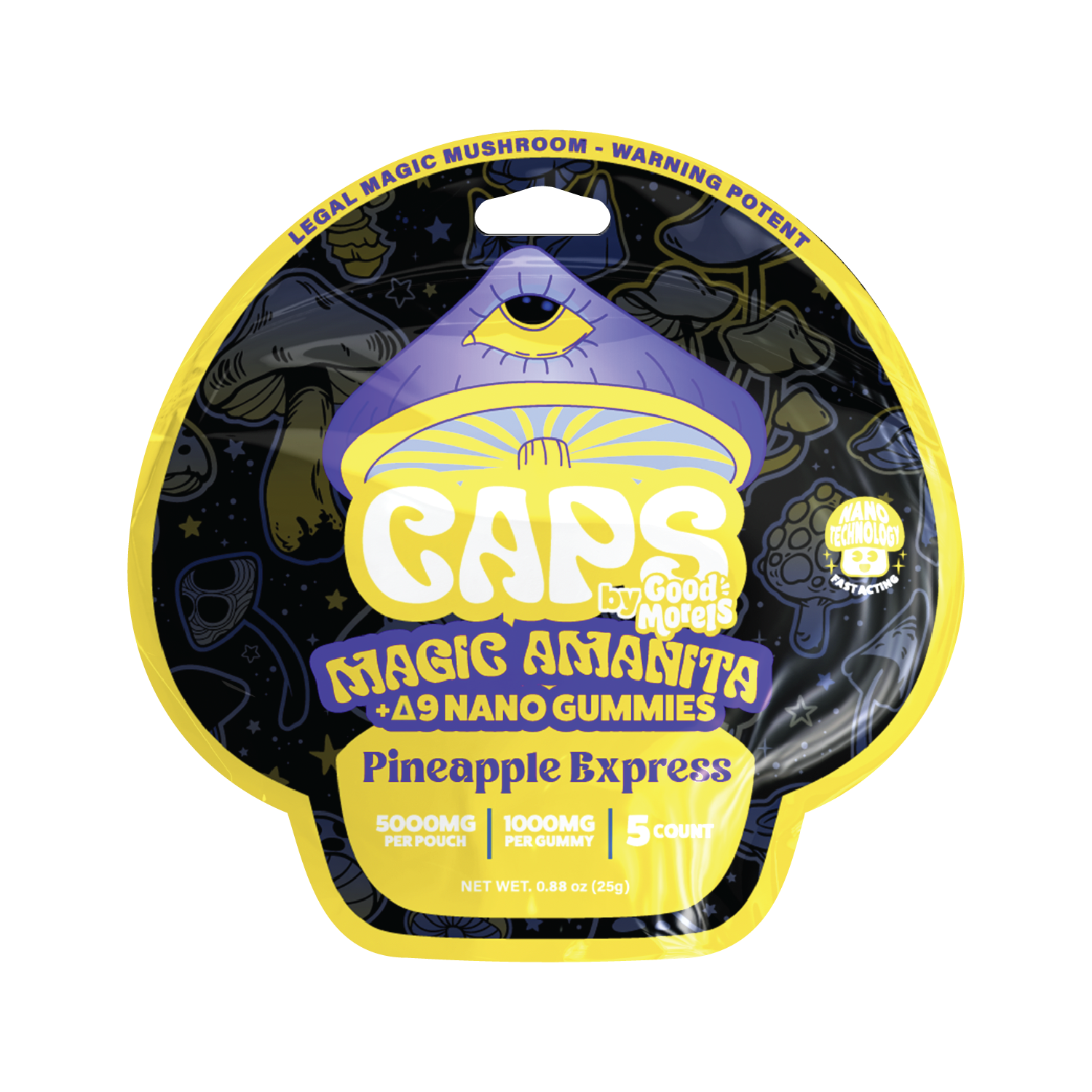 pineapple express amanita nano gummies